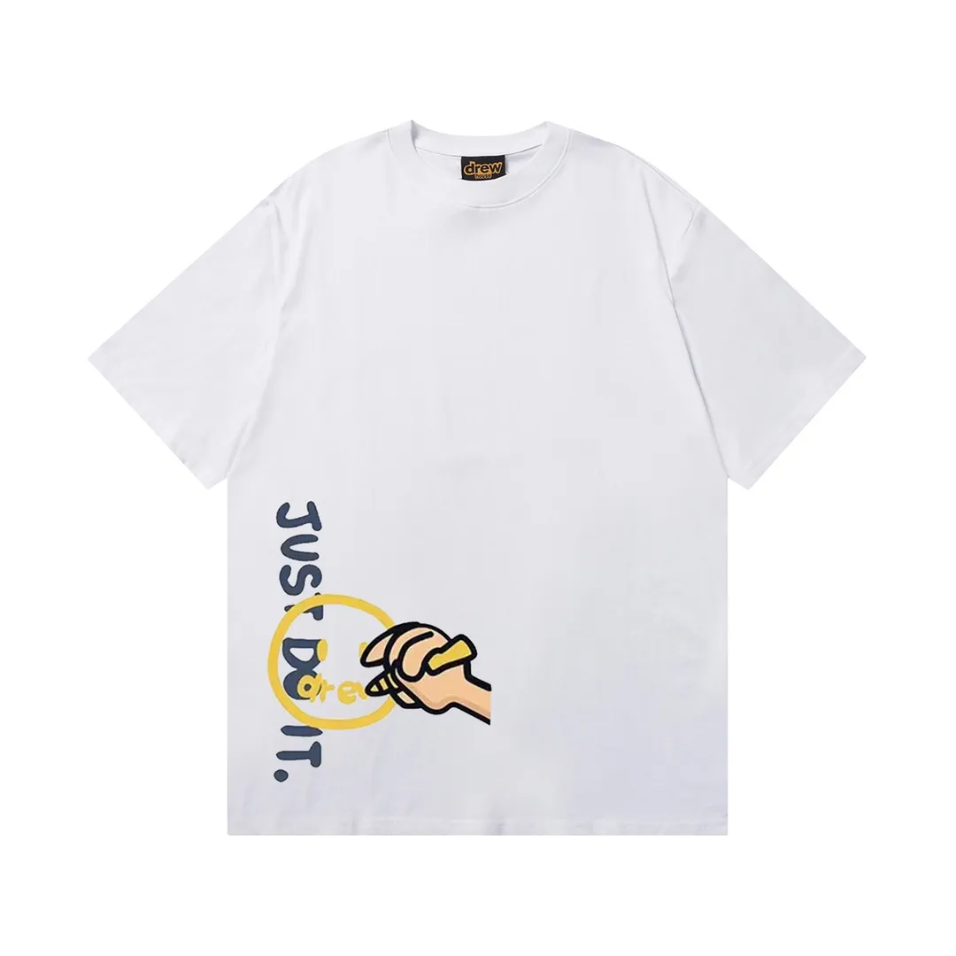 D 036 9 2023SS Same Style drew T g , ！ Quality！！ ， Quality！！ ， ！！ ， ， ， ， ， 。 Sizes：S M L XL ：Black White Royal Blue Red Brown White Orange